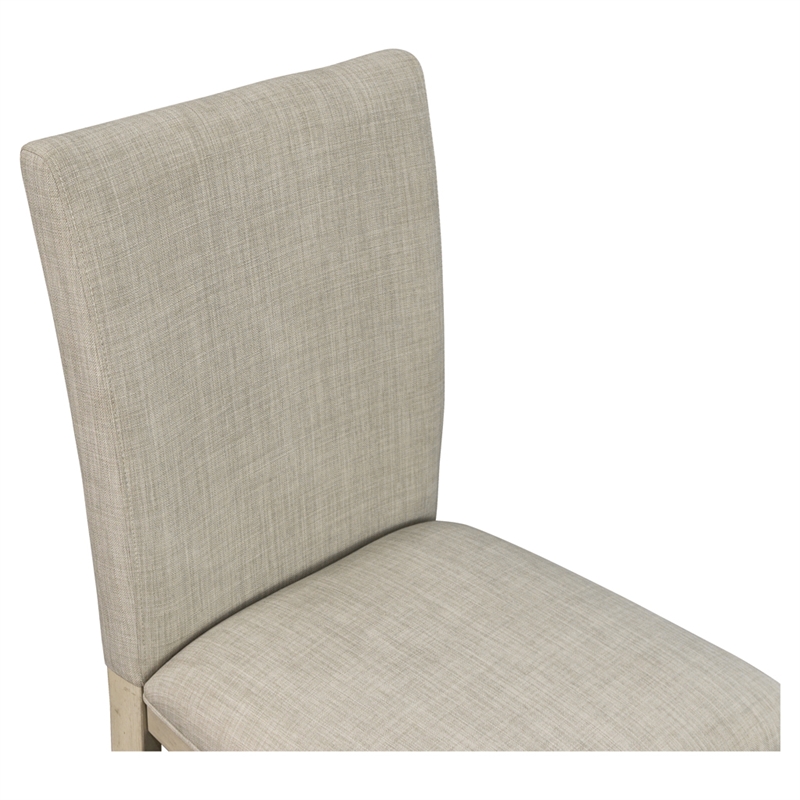Martha Stewart Fiona Upholstered Dining Chair Set of 2 in Light Grey