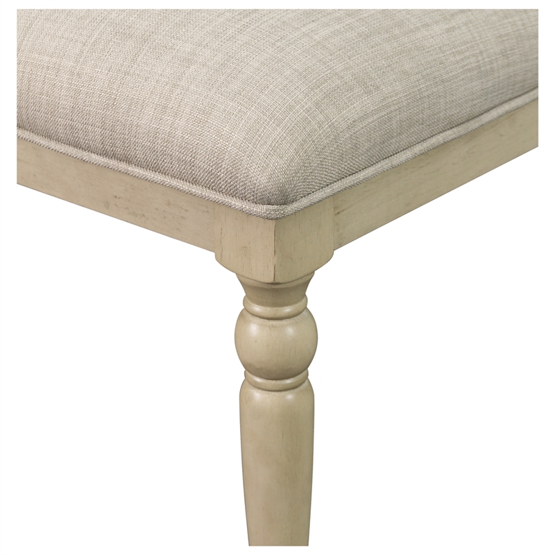 Martha Stewart Fiona Upholstered Dining Chair Set of 2 in Light Grey