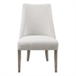 Martha Stewart Winfield Upholstered Dining chair Set of 2 in Ivory