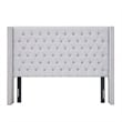 Madison Park Amelia Upholstery Headboard in Grey