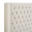 Madison Park Amelia Upholstery Headborad in Cream