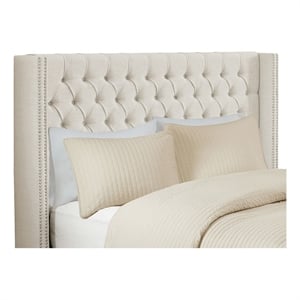 Madison Park Amelia Upholstery Headborad in Cream
