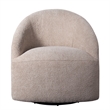 INK+IVY Bonn Upholstered 360 Degree Swivel Chair in Ivory