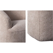 INK+IVY Bonn Upholstered 360 Degree Swivel Chair in Ivory