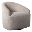 INK+IVY Bonn Upholstered 360 Degree Swivel Chair in Ivory