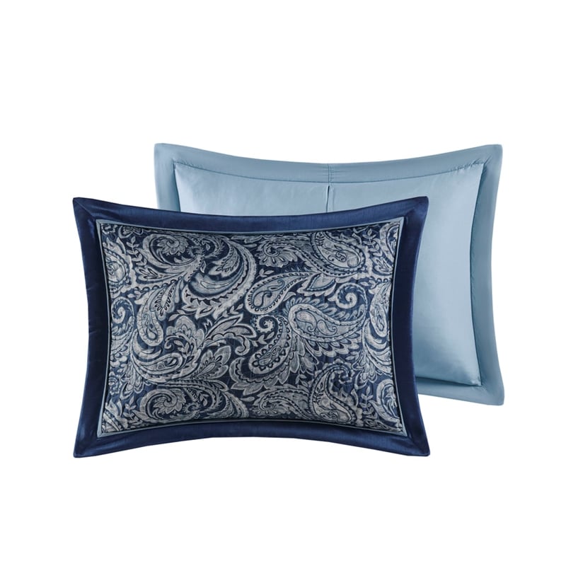 Madison Park Aubrey 5-Piece Cotton Reversible Jacquard Bedspread Set - Navy