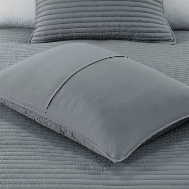 Madison Park Marina 8-Piece Seersucker Comforter and Coverlet Set - Yellow