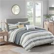 Madison Park Marina 8-Piece Seersucker Comforter and Coverlet Set in Yellow