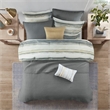 Madison Park Marina 8-Piece Seersucker Comforter and Coverlet Set in Yellow