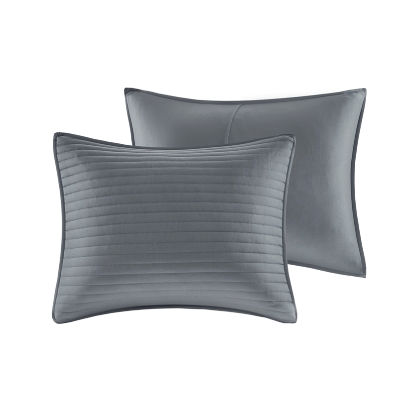 Madison Park Marina 8-Piece Seersucker Comforter and Coverlet Set in Yellow