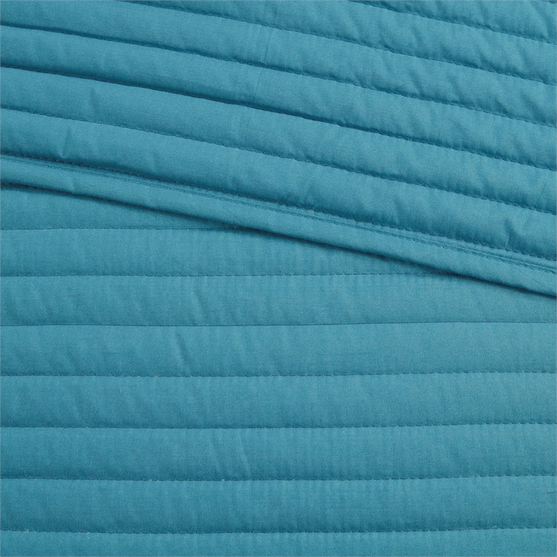 Madison Park Marina 8-Piece Seersucker Comforter and Coverlet Set - Blue