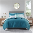 Madison Park Marina 8-Piece Seersucker Comforter and Coverlet Set - Blue