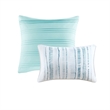 Madison Park Marina 8-Piece Seersucker Comforter and Coverlet Set - Blue