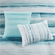 Madison Park Marina 8-Piece Seersucker Comforter and Coverlet Set - Blue