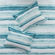 Madison Park Marina 8-Piece Seersucker Comforter and Coverlet Set - Blue