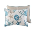 Madison Park Pebble Beach 7-Piece Cotton Sateen Comforter Set in Blue