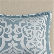 Madison Park Odette 8-Piece Traditional Fabric Jacquard Comforter Set - Blue