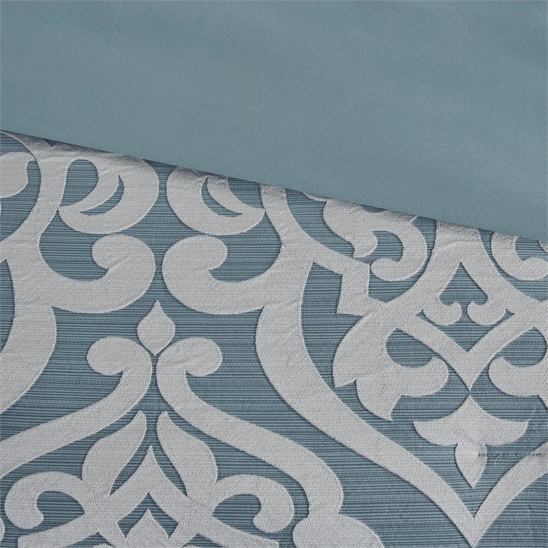 Madison Park Odette 8-Piece Traditional Fabric Jacquard Comforter