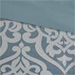Madison Park Odette 8-Piece Traditional Fabric Jacquard Comforter Set in Blue