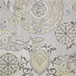 Madison Park Isla Contemporary Printed Cotton Shower Curtain in Yellow