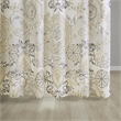 Madison Park Isla Contemporary Printed Cotton Shower Curtain in Yellow