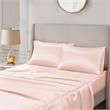 Madison Park Essentials Satin 2-Piece Modern Fabric Pillowcases in Pink