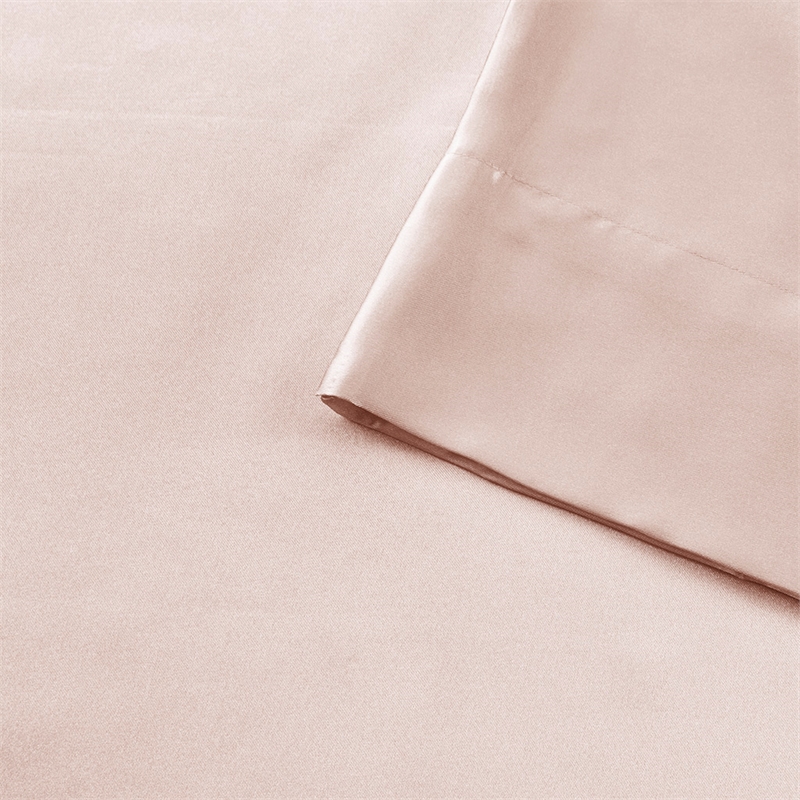 Madison Park Essentials Satin 2-Piece Modern Fabric Pillowcases in Pink