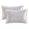 Madison Park Essentials Printed Satin 2-Piece Modern Fabric Pillowcases in Brown