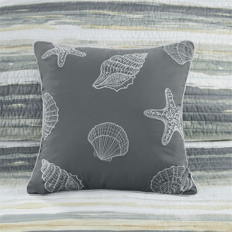 Madison Park Marina 6-Piece Quilted Microfiber Coverlet Set in Yellow