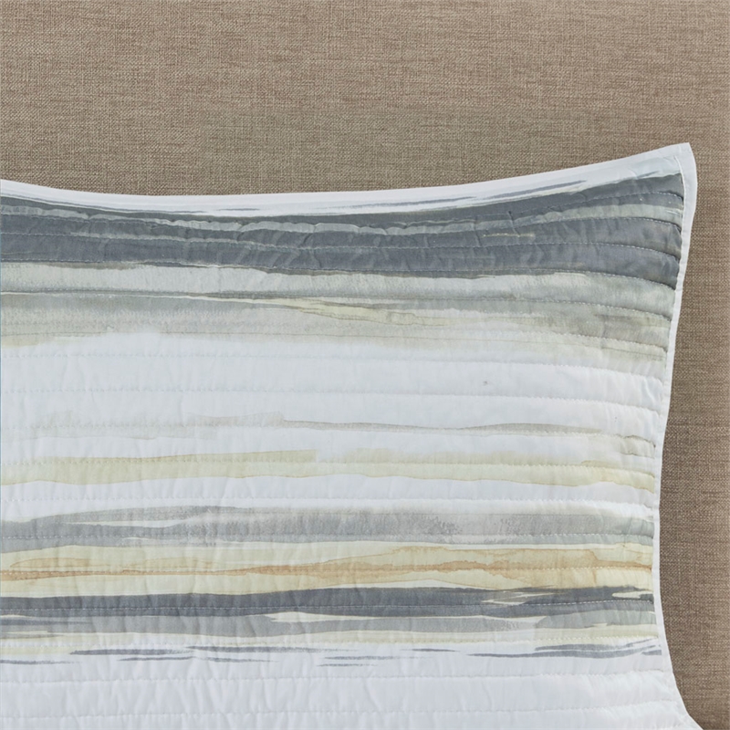 Madison Park Marina 6-Piece Quilted Microfiber Coverlet Set in Yellow