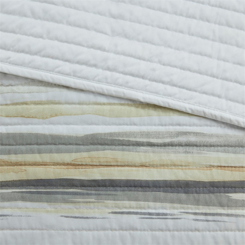 Madison Park Marina 6-Piece Quilted Microfiber Coverlet Set in Yellow