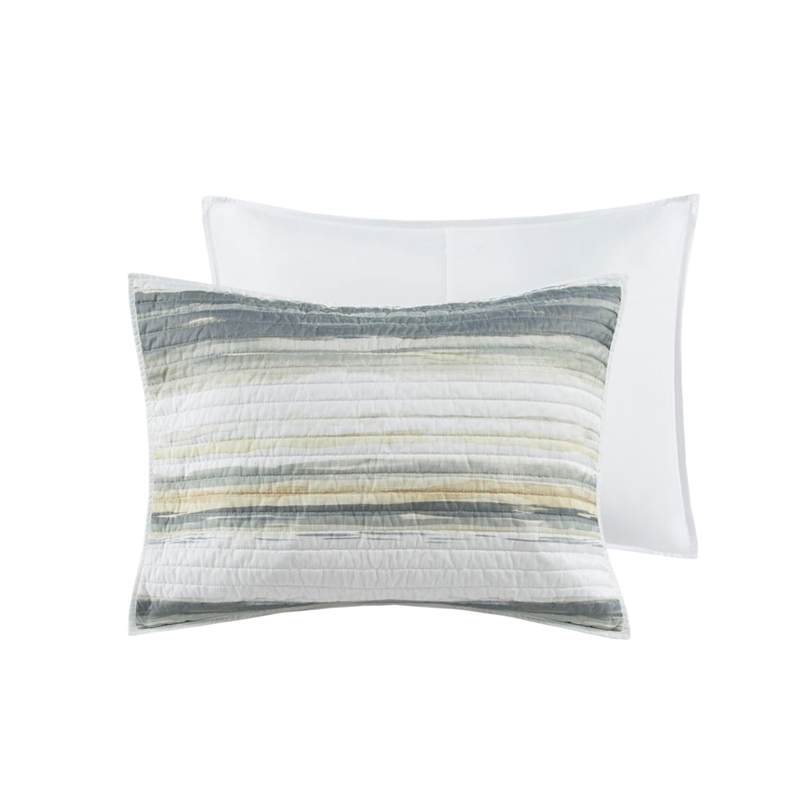 Madison Park Marina 6-Piece Coastal Quilted Microfiber Coverlet Set in Yellow