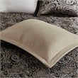 Madison Park Aubrey 5-Piece Cotton Reversible Jacquard Bedspread Set in Black