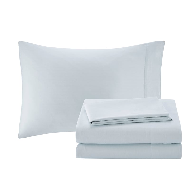 Madison Park Aubrey 12 Piece Complete Bed Set in Blue/Brown