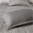 Madison Park Walter 7 Piece Printed Seersucker Comforter Set in Grey