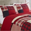 Woolrich Sunset Oversized Cotton Coverlet Mini Set in Red