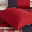 Woolrich Sunset Oversized Cotton Coverlet Mini Set in Red