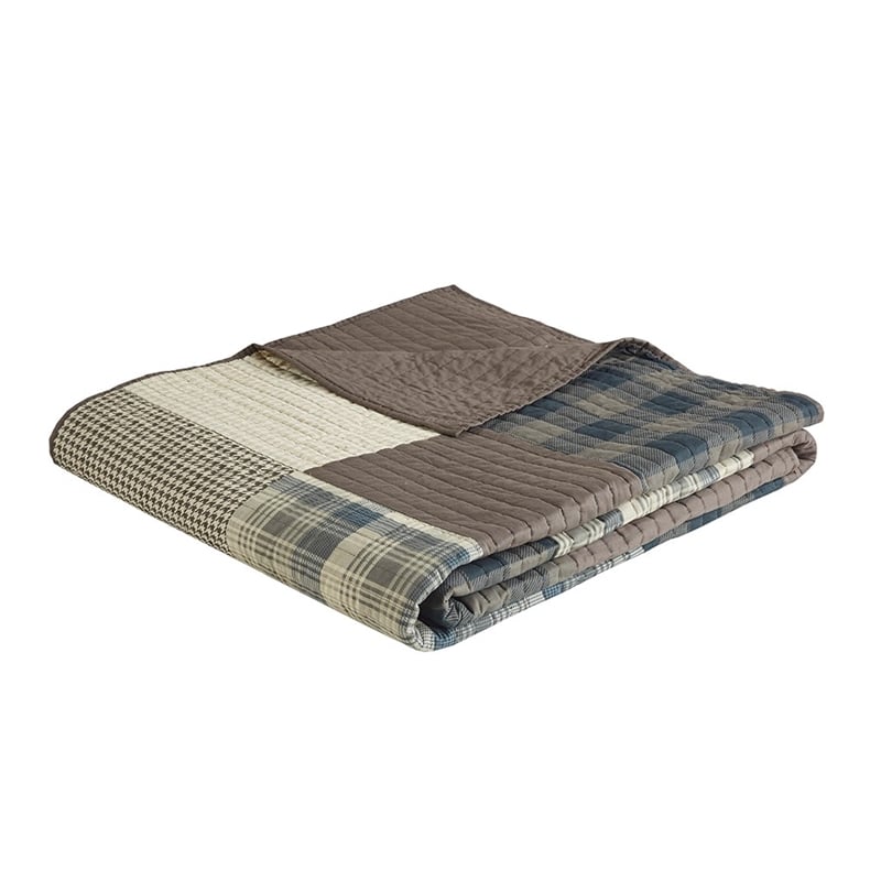 Woolrich Winter Hills Oversized Cotton Quilt Set in Tan