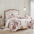 Madison Park Cassandra 3 Piece Cotton Printed Duvet Cover Set in Blush