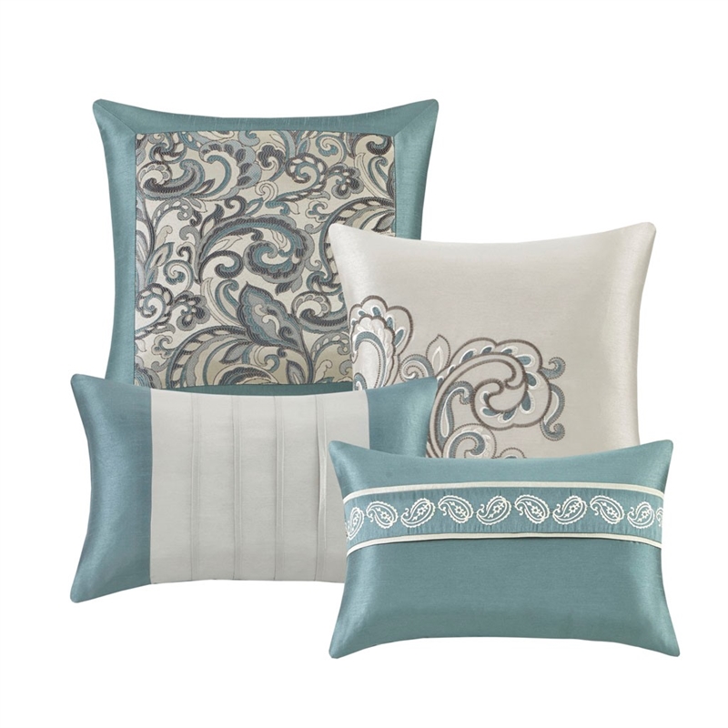 Madison Park Essentials Brystol 24 Piece Room in a Bag in Teal