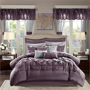 madison park essentials joella 24 piece room in a bag in plum