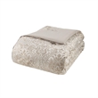 Madison Park Emilia 12 Piece Jacquard Complete Bed Set in Khaki