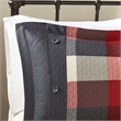 Madison Park Ridge 6 Piece Herringbone Duvet Cover Set in Red