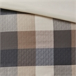 Madison Park Ridge 6 Piece Herringbone Duvet Cover Set in Neutral