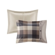 Madison Park Ridge 6 Piece Herringbone Duvet Cover Set in Neutral