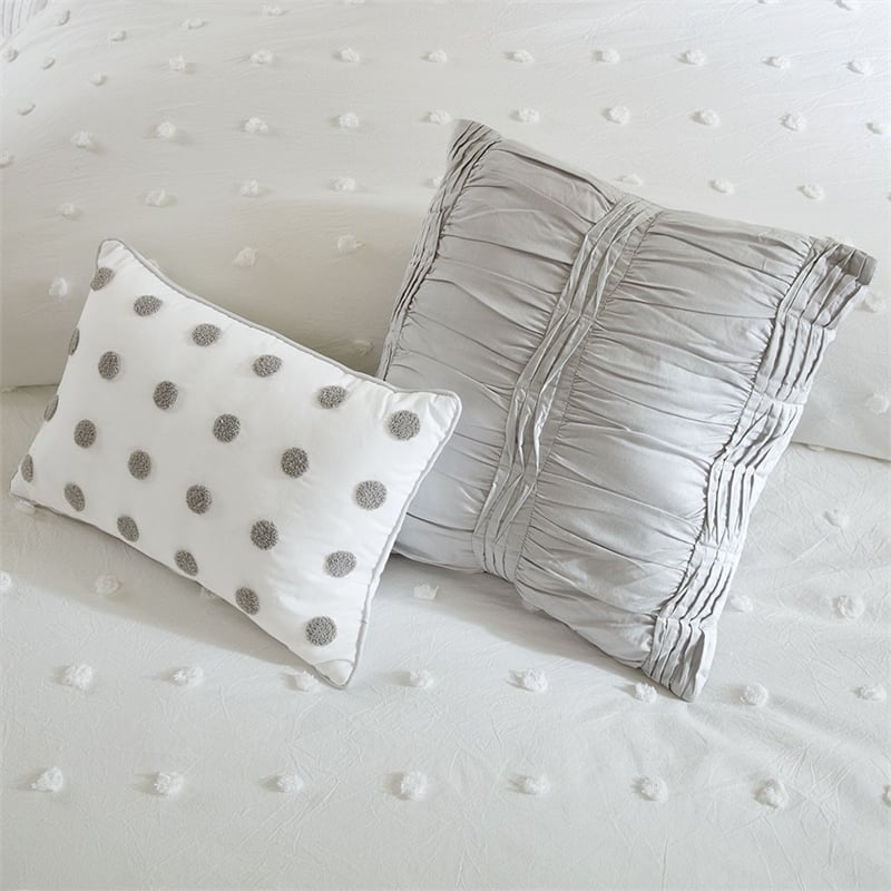 Urban Habitat Brooklyn Cotton Jacquard Duvet Cover Set in Ivory