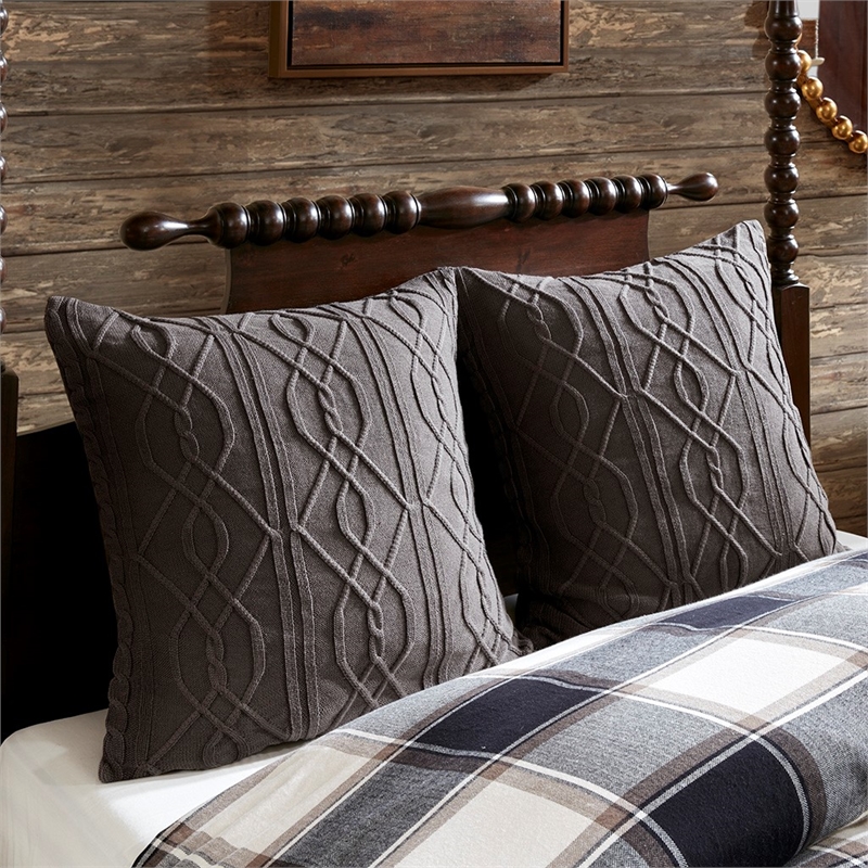 Madison Park Signature Urban Cabin Cotton Jacquard Comforter Set in Brown