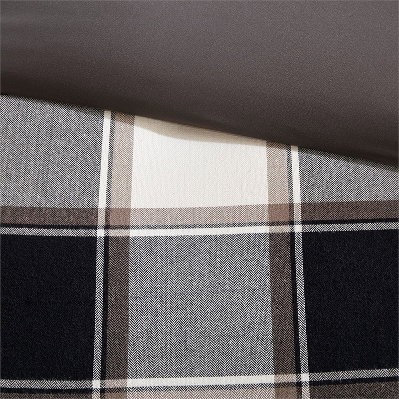 Madison Park Signature Urban Cabin Cotton Jacquard Comforter Set in Brown