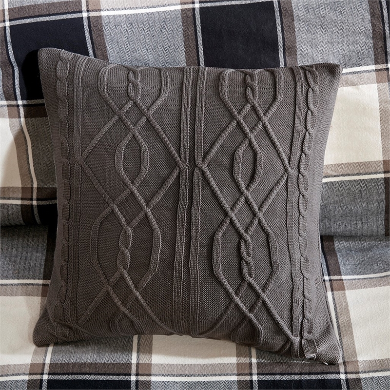 Madison Park Signature Urban Cabin Cotton Jacquard Comforter Set in Brown
