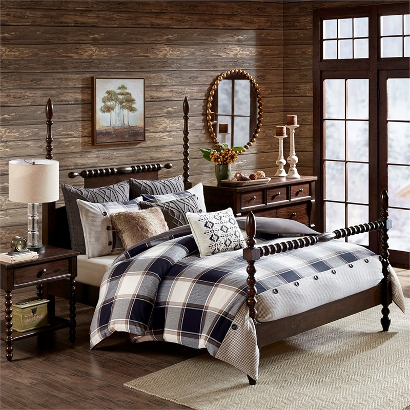 Madison Park Signature Urban Cabin Cotton Jacquard Comforter Set in Brown